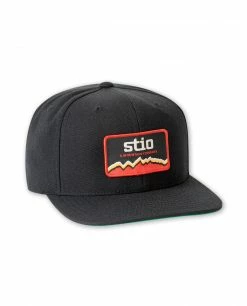 Stio A Mountain Company Hat -Stio Online Store A Mountain Company Patch Trucker Hat Black Side