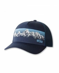 Stio Full Range Trucker -Stio Online Store Ball Cap Hat Full Range Trucker Navy 2114a874 4b7f 41be a683 7ae7f7166373