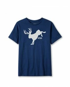 Stio Kids' Bucking Jackalope Tee -Stio Online Store Kids Bucking Jackalope Tee Heather Denim Heather