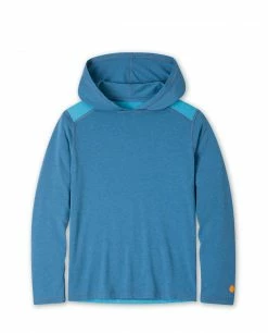 Stio Kids' Divide Hooded Pullover -Stio Online Store Kids Divide Hooded Pullover Sturdy Blue Heather