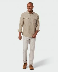 Stio Men's Ashton Chambray Shirt -Stio Online Store M Ashton Chambray Shirt Rodeo Dust 1 Full