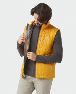 Stio Men's Azura Insulated Vest -Stio Online Store M Azura Vest Pollen 5 Top