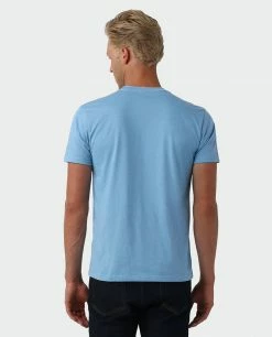 Stio Men's Bison Perch Tee -Stio Online Store M Bison Perch Tee Light Blue Heather 2