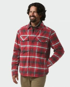 Stio Men's Buckhorn Insulated Snap Shirt 33 Stio Men's Buckhorn Insulated Snap Shirt -Stio Online Store M Buckhorn Insulated Snap Shirt Roasted Beet Plaid 1