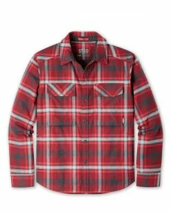 Stio Men's Buckhorn Insulated Snap Shirt 32 Stio Men's Buckhorn Insulated Snap Shirt -Stio Online Store M Buckhorn Insulated Snap Shirt Roasted Red Beet Plaid
