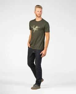 Stio Men's Bucking Jackalope Tee -Stio Online Store M Bucking Jackalope Tee Dark Green 1 a0470717 f217 4762 a756 42a7616f73a0