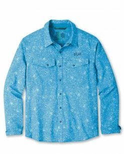 Stio Men's CFS Shirt -Stio Online Store M CFS Shirt Rapid Blue Floral