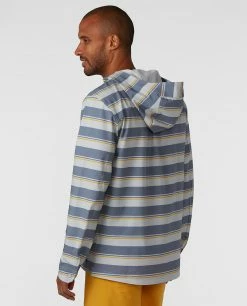 Stio Men's CFS Sun Hoodie -Stio Online Store M CFS Sun Hoodie Storm Cloud Stripe 3