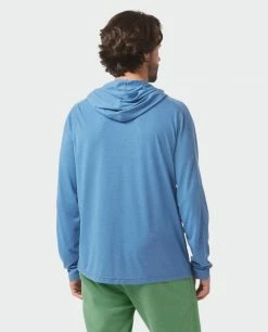 Stio Men's Divide Hooded Pullover 18 Stio Men's Divide Hooded Pullover -Stio Online Store M Divide Hooded Pullover Sturdy Blue Heather 4 Top