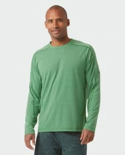 Stio Men's Divide Tee LS -Stio Online Store M Divide Tech Tee LS Forest Canopy Heather 3 Top