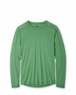 Stio Men's Divide Tee LS -Stio Online Store M Divide Tee LS Forest Canopy Heather