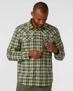 Stio Men's Eddy Drift Shirt LS 35 Stio Men's Eddy Drift Shirt LS -Stio Online Store M Eddy Drift Shirt LS Honeydew Plaid 2