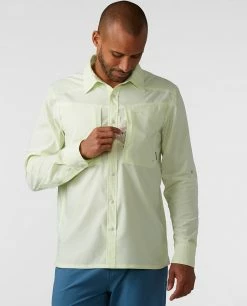 Stio Men's Eddy Guide Shirt LS -Stio Online Store M Eddy Guide Shirt Honey Dew 3