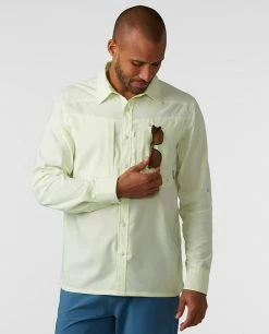 Stio Men's Eddy Guide Shirt LS -Stio Online Store M Eddy Guide Shirt Honey Dew 4