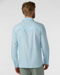 Stio Men's Eddy Guide Shirt LS -Stio Online Store M Eddy Guide Shirt Misty Cloud 3
