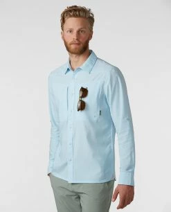 Stio Men's Eddy Guide Shirt LS -Stio Online Store M Eddy Guide Shirt Misty Cloud 4