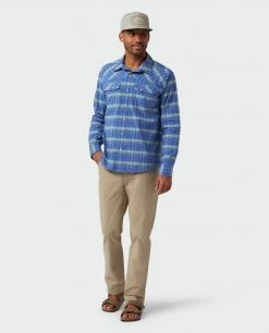 Stio Men's Eddy Shirt LS 41 Stio Men's Eddy Shirt LS -Stio Online Store M Eddy Shirt LS Skyline Plaid 1 Full