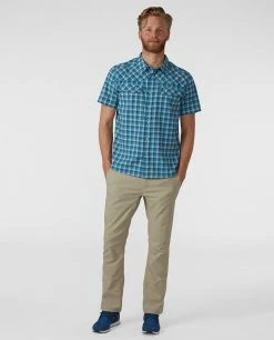 Stio Men's Eddy Shirt SS 33 Stio Men's Eddy Shirt SS -Stio Online Store M Eddy Shirt SS Tumbling Turq Check 3