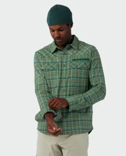 Stio Men's Eddy Slope Shirt -Stio Online Store M Eddy Slope Shirt LS Thicket Plaid 3