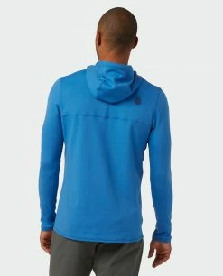 Stio Men's Fremont Stretch Fleece Hoodie -Stio Online Store M Fremont Stretch Fleece Hoodie Alpine Lake Temp 3