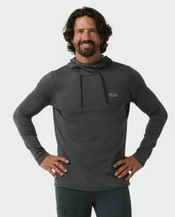 Stio Men's Fremont Stretch Fleece Hoodie -Stio Online Store M Fremont Stretch Fleece Hoodie Tap Shoe Temp 1