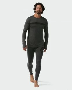 Stio Men's Basis® Seamless Tech Crew -Stio Online Store M Full Range Seamless Crew LS Boundary Black Heather 4