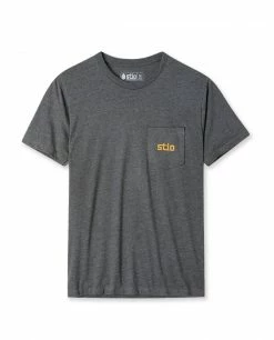 Stio Men's Grand Horizon Tee -Stio Online Store M Grand Horizon Tee Charcoal Front