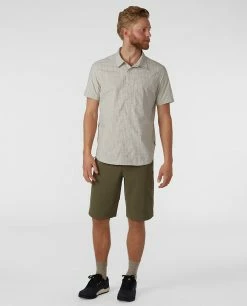 Stio Men's Hagen Trail Shirt -Stio Online Store M Hagen Trail Shirt Pebble Plaid 3