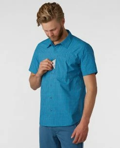 Stio Men's Hagen Trail Shirt -Stio Online Store M Hagen Trail Shirt River Shimmer Plaid 2