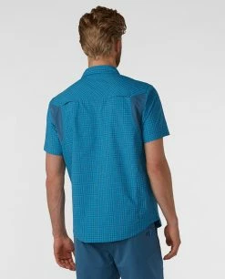 Stio Men's Hagen Trail Shirt -Stio Online Store M Hagen Trail Shirt River Shimmer Plaid 3