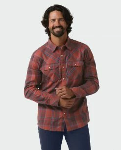 Stio Men's Hayden Shirt 33 Stio Men's Hayden Shirt -Stio Online Store M Hayden Shirt Roasted Beet Plaid 2