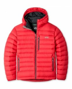 Stio Men's Hometown Down Hooded Jacket -Stio Online Store M Hometown Down Hooded Jacket Risk Red