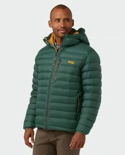 Stio Men's Hometown Down Hooded Jacket -Stio Online Store M Hometown Down Hooded Jacket Treeline Green 1