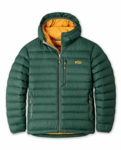 Stio Men's Hometown Down Hooded Jacket -Stio Online Store M Hometown Down Hooded Jacket Treeline Green