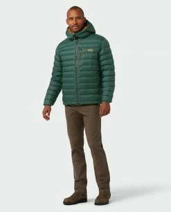Stio Men's Hometown Down Hooded Jacket -Stio Online Store M Hometown Down Hooded Jacket Treeline Green 6