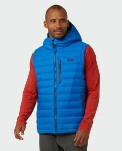 Stio Men's Hometown Down Hooded Vest -Stio Online Store M Hometown Down Hooded Vest Alpine Lake 1