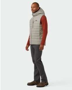 Stio Men's Hometown Down Hooded Vest -Stio Online Store M Hometown Down Hooded Vest Talus 5