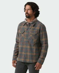 Stio Men's Hutkeeper Flannel Shirt -Stio Online Store M Hutkeeper Flannel Shirt Bourbon Plaid 1