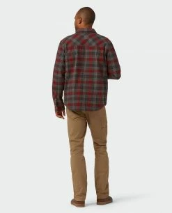 Stio Men's Hutkeeper Flannel Shirt -Stio Online Store M Hutkeeper Flannel Shirt Magnet Plaid 5