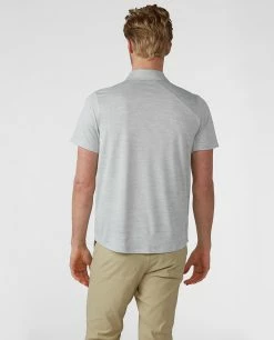 Stio Men's Icefloe Tech Polo SS -Stio Online Store M Icefloe Tech Polo Quiet Gray 2