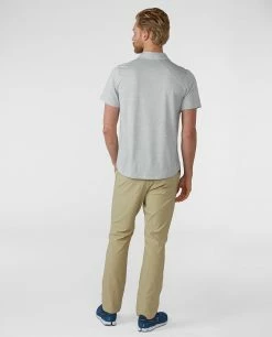 Stio Men's Icefloe Tech Polo SS -Stio Online Store M Icefloe Tech Polo Quiet Gray 4