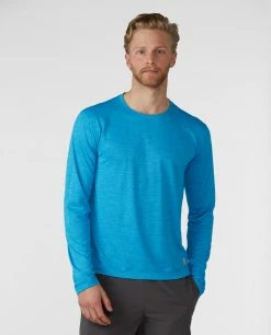 Stio Men's Icefloe Tech Tee LS -Stio Online Store M Icefloe Tech Tee LS Rapid Blue 1