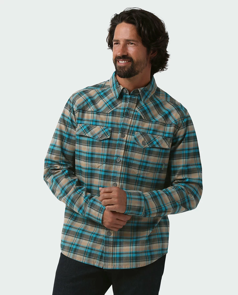 Stio Men's Junction Midweight Flannel Shirt 4 Stio Men's Junction Midweight Flannel Shirt - Image 4