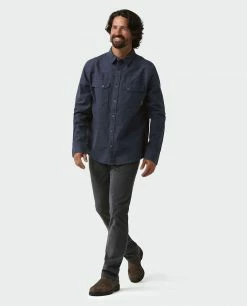 Stio Men's Junction Midweight Flannel Shirt 45 Stio Men's Junction Midweight Flannel Shirt -Stio Online Store M Junction Midweight Flannel Shirt Mountain Shadow Heather 4