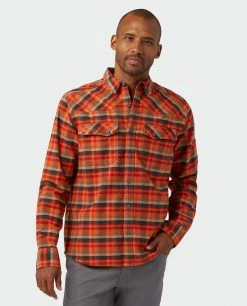 Stio Men's Junction Midweight Flannel Shirt 37 Stio Men's Junction Midweight Flannel Shirt -Stio Online Store M Junction Midweight Flannel Shirt Risk Red Plaid 1