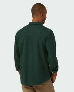 Stio Men's Junction Midweight Flannel Shirt 57 Stio Men's Junction Midweight Flannel Shirt -Stio Online Store M Junction Midweight Flannel Shirt Treeline Green 3