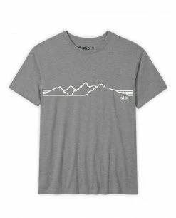 Stio Men's Teton Elevations Tee -Stio Online Store M Linear Teton Tee Stone Heather