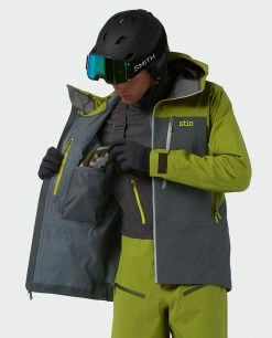 Stio Men's Objective Pro Jacket -Stio Online Store M Objective Pro Jacket Forest Olive Basalt 2