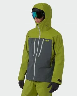 Stio Men's Objective Pro Jacket -Stio Online Store M Objective Pro Jacket Forest Olive Basalt 4