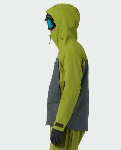 Stio Men's Objective Pro Jacket -Stio Online Store M Objective Pro Jacket Forest Olive Basalt 5